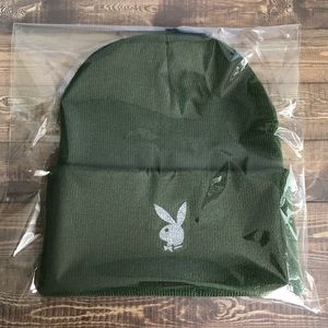 Green Skully Hat Playboy Bunny